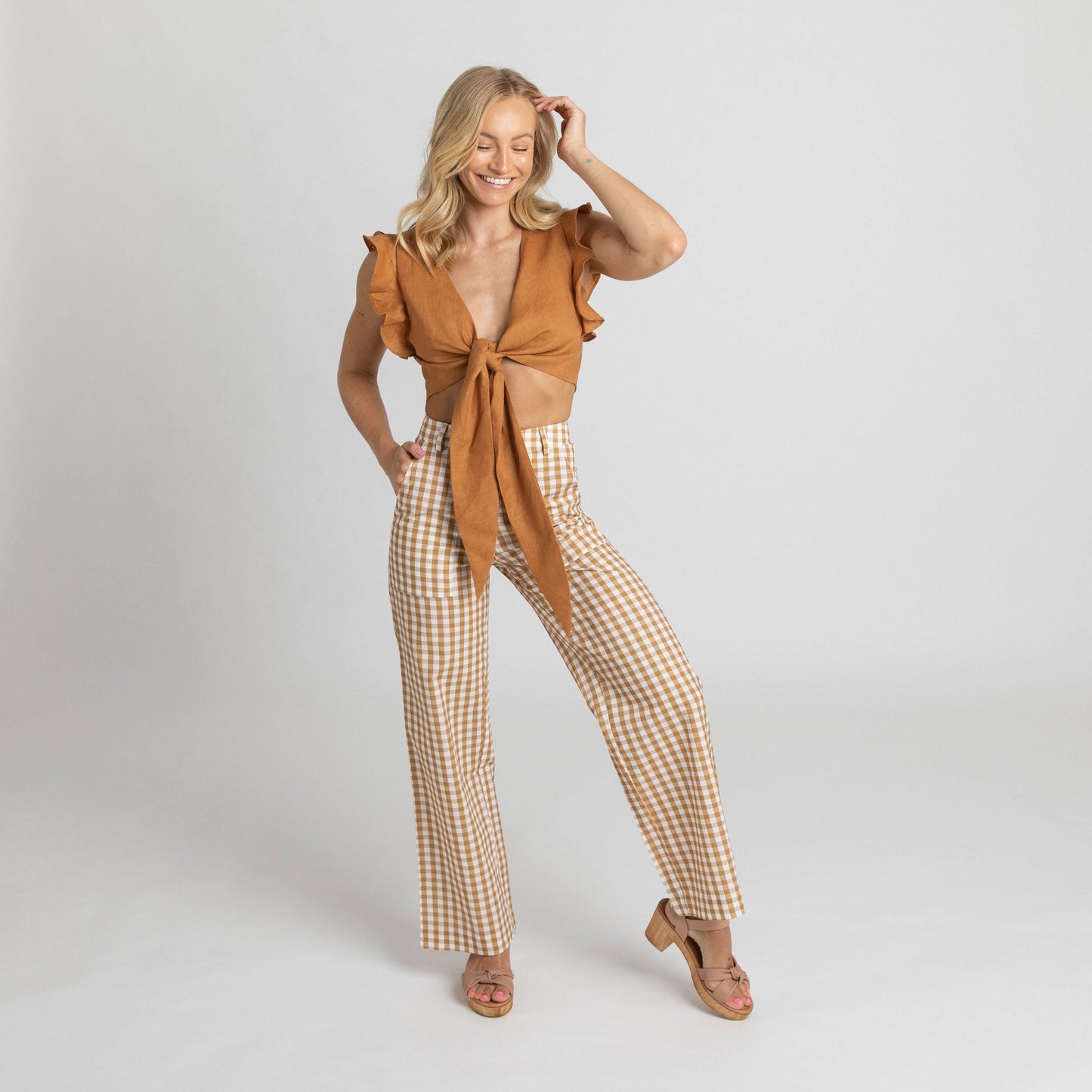 Miss Jane Mustard Crop Top