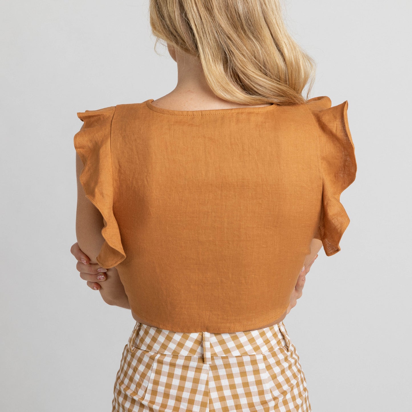 Miss Jane Mustard Crop Top