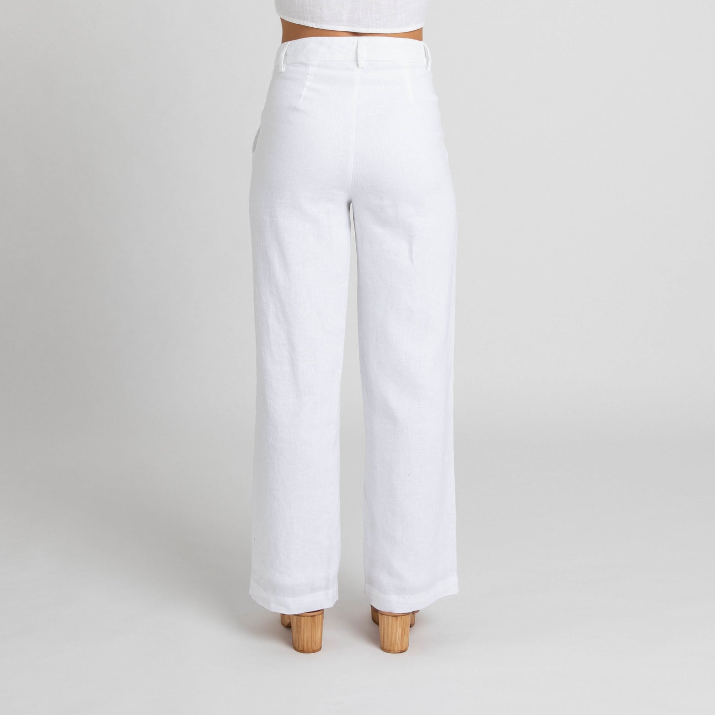 Miss Jane Wide Leg Pants White