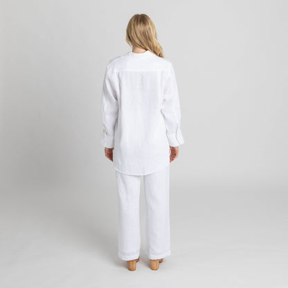 Miss Jane Long Sleeve Shirt White