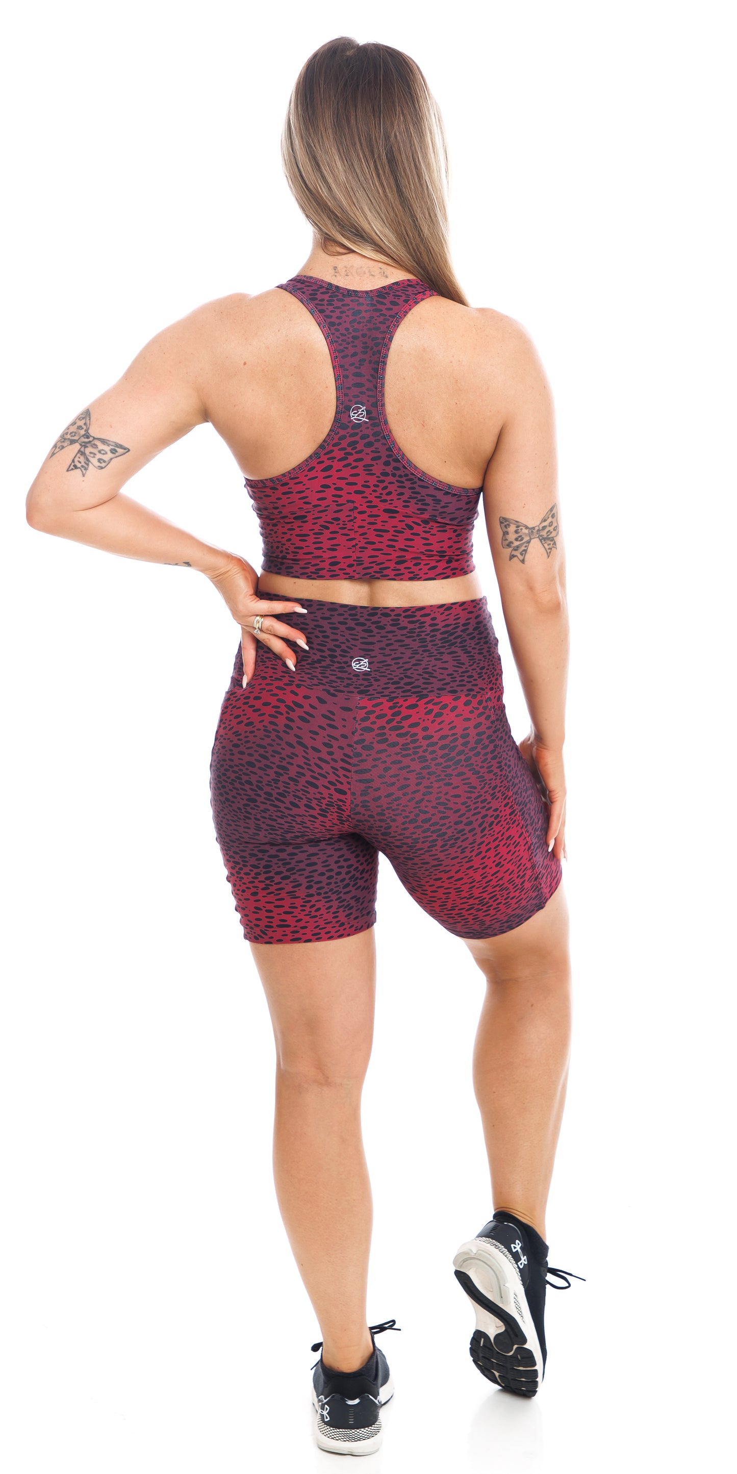 Merlot Eco Midi Shorts with Pockets