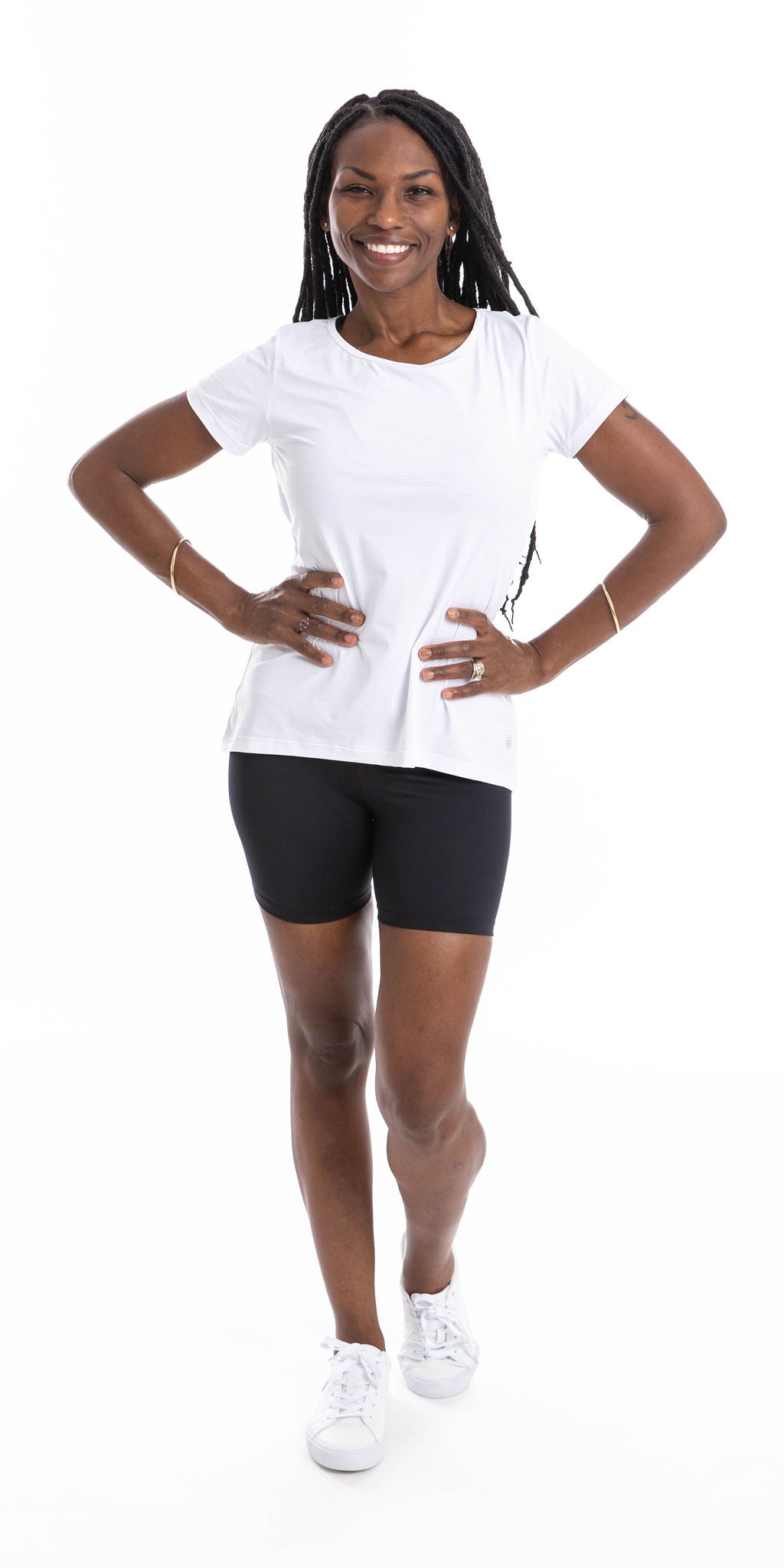 White Workout Tee