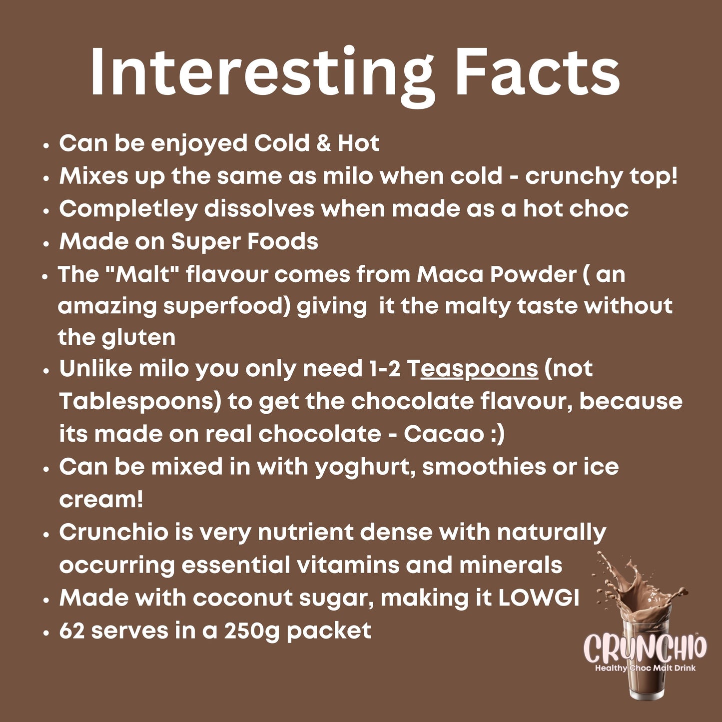 Crunchio (Healthy Choc Malt Drink)