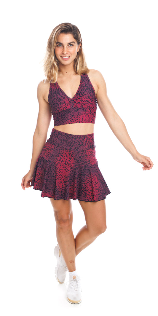 Merlot Eco Long Skort with Pockets