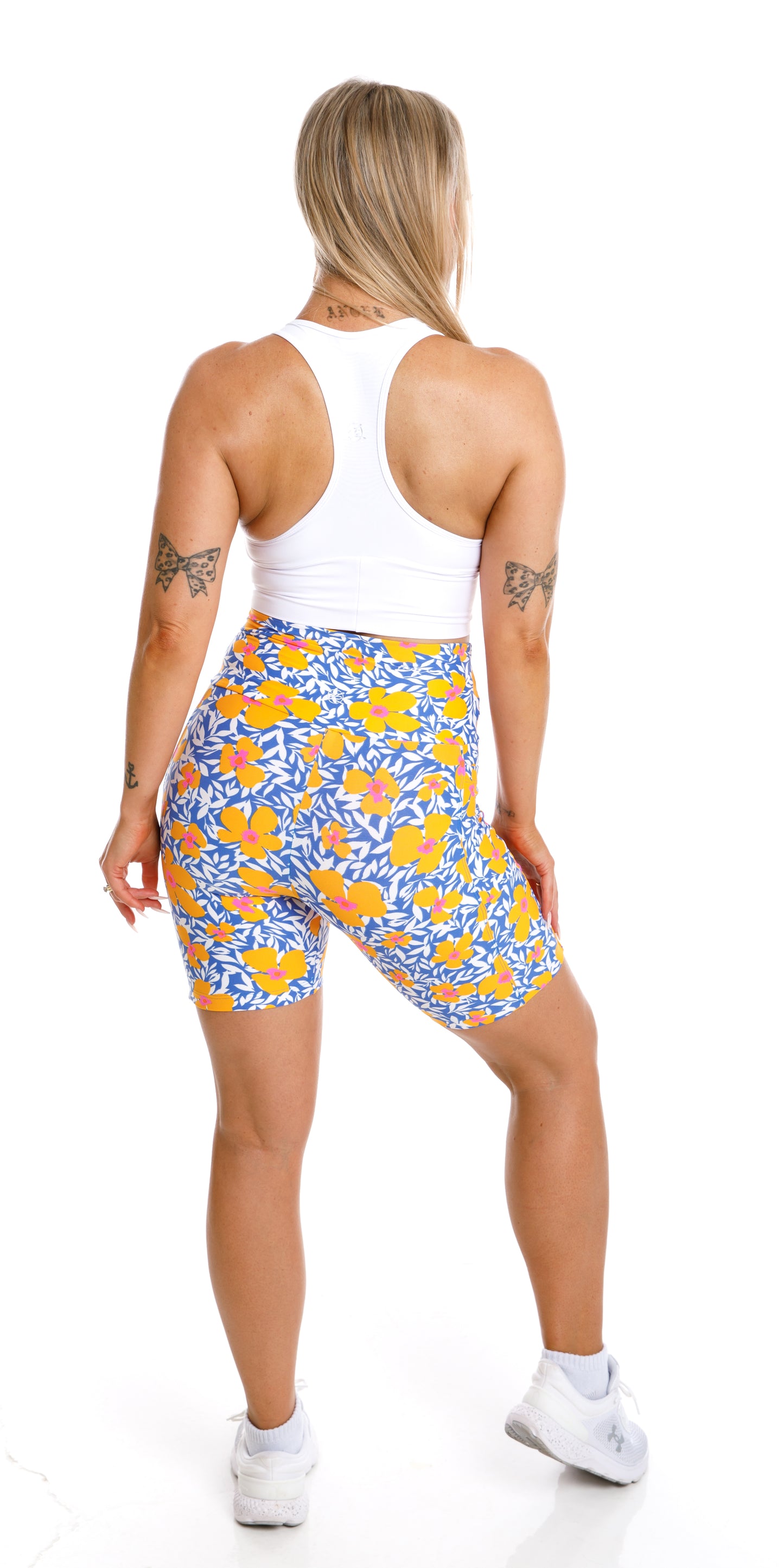 Blossom Eco Midi Shorts with Pockets
