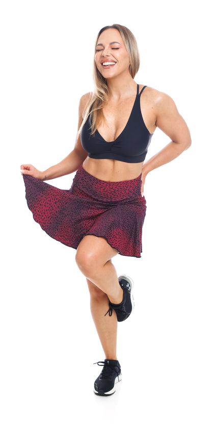 Merlot Eco Long Skort with Pockets