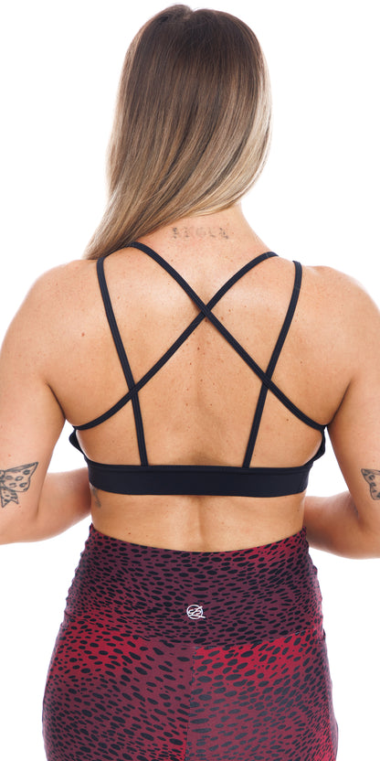 Midnight Eco Diamond Back Bra