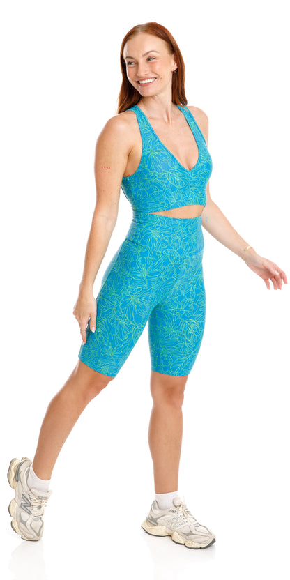 Tropicana Eco Biker Shorts with Pockets