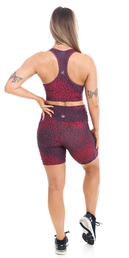 Merlot Eco Midi Shorts with Pockets