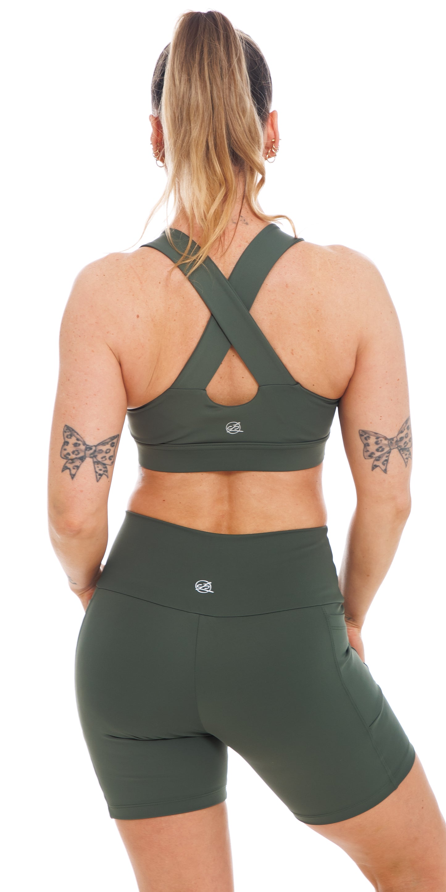 Forest Body Luxe Midi Shorts with Pockets