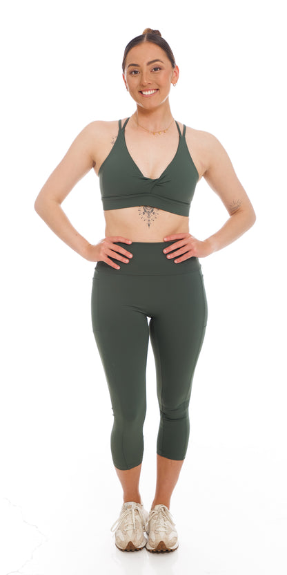 Forest Body Luxe 7/8 Leggings with Pockets