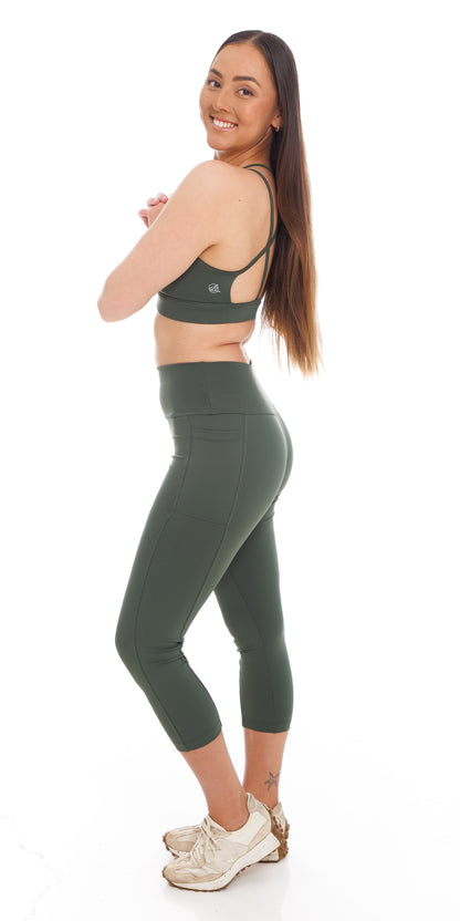 Forest Body Luxe 7/8 Leggings with Pockets