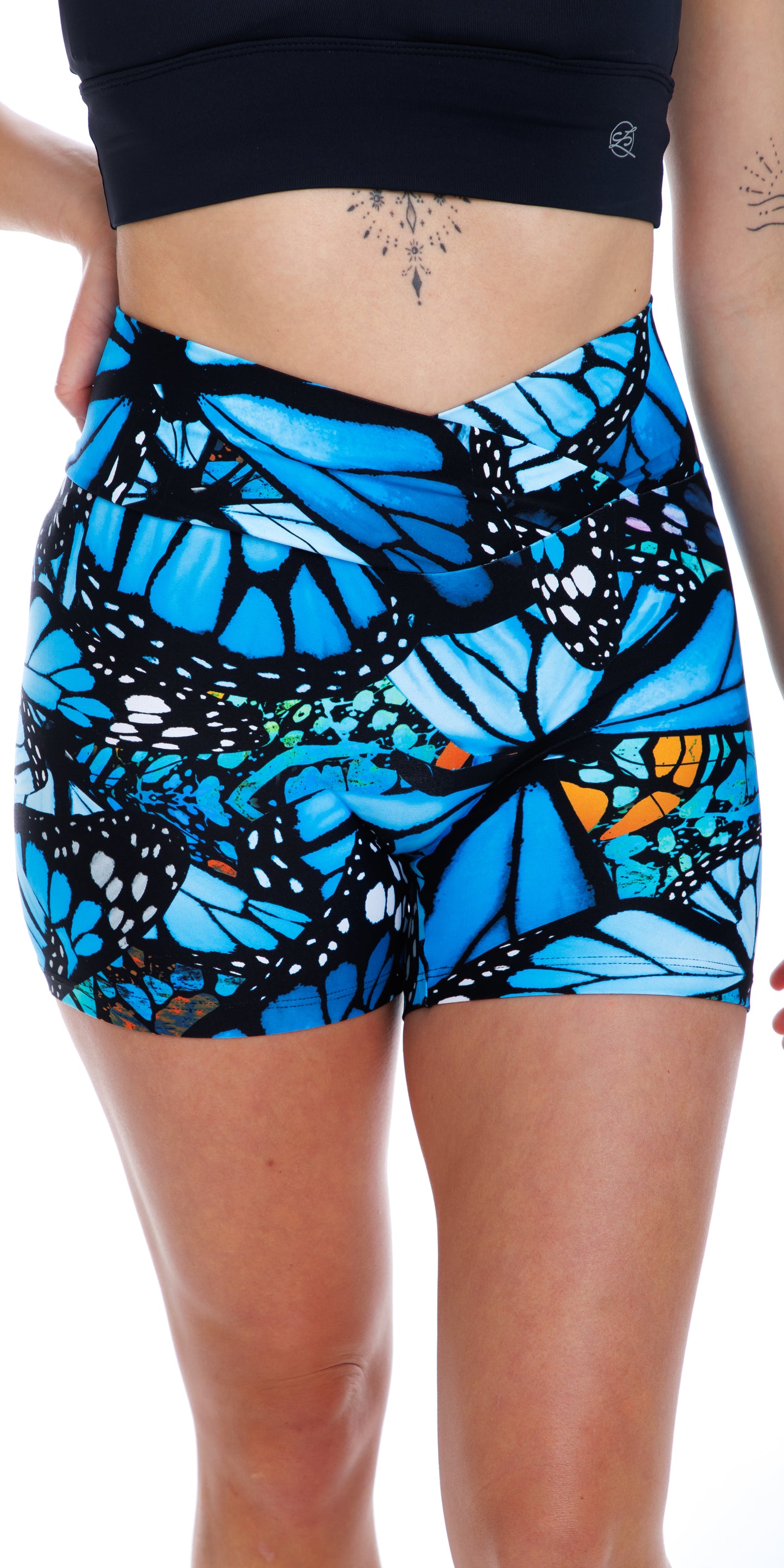 Butterfly Eco Seamless Crossover Midi Shorts