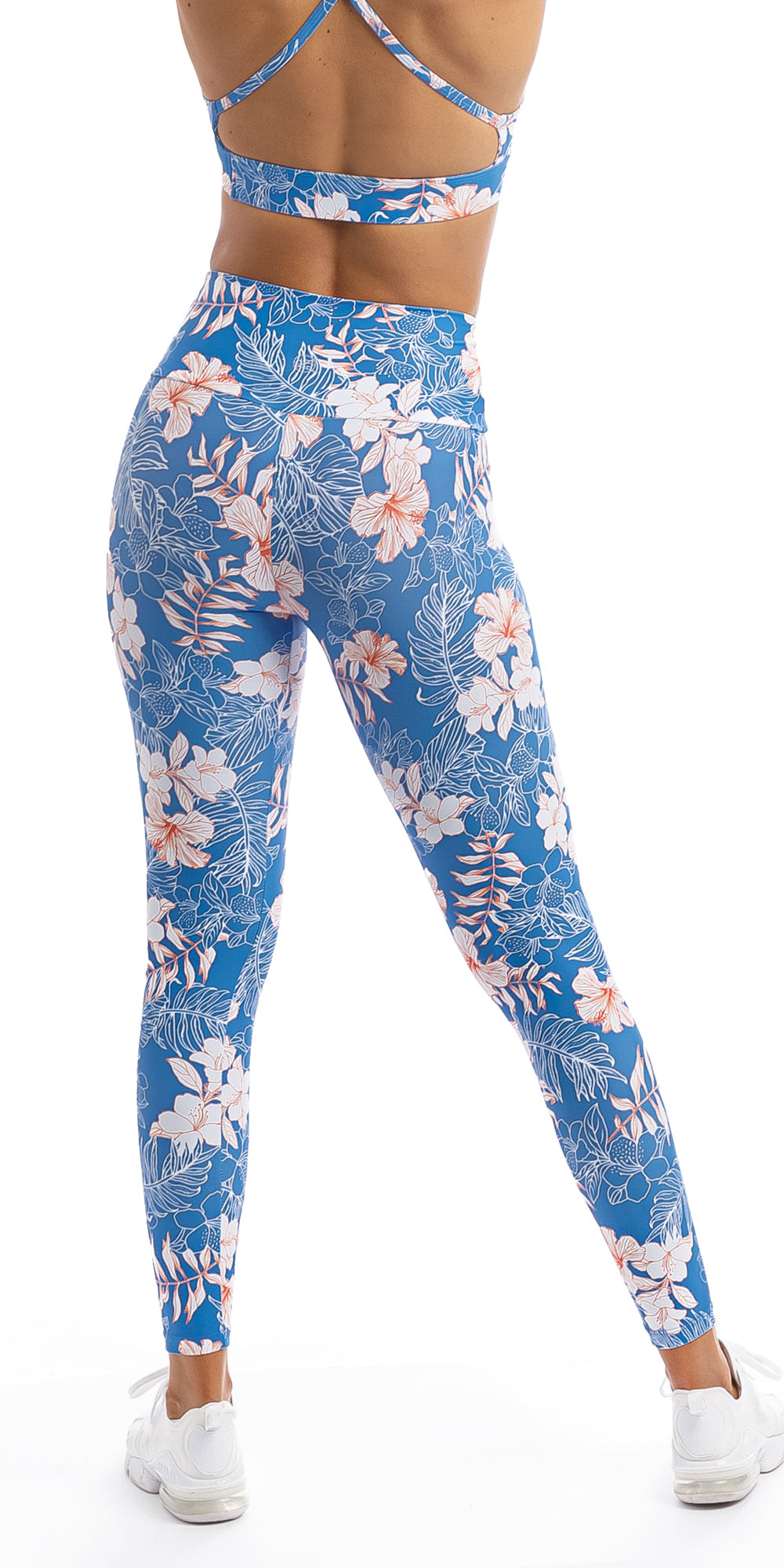 Blue Hawaiian Hibiscus Surf Capri Leggings Hawaiian Print Capris, Hawaii  Activewear, Hawaiian Print Yoga Pants, Hawaiian Athletic Wear 