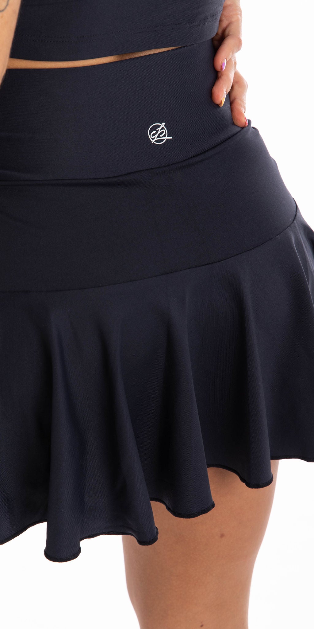 Serena Black Pleated Athletic Skort – LIZARD THICKET